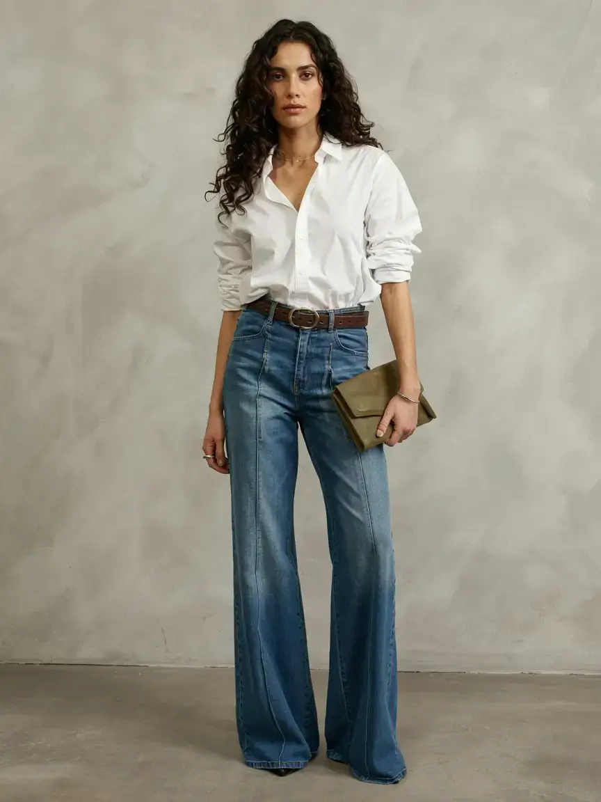 trendy outfits for women over 50 in 2026 The Modern White Shirt Manifesto