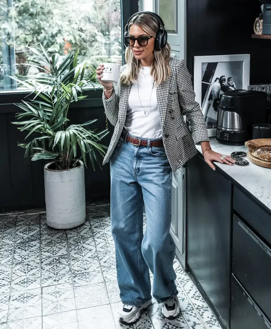 trendy outfits for women over 50 in 2026 Tailored Blazer with Weekend Energy