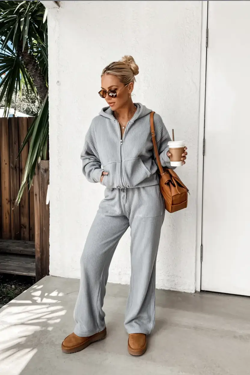 Ugg outfit ideas 2026 Weekend Lounge with Elevated Texture