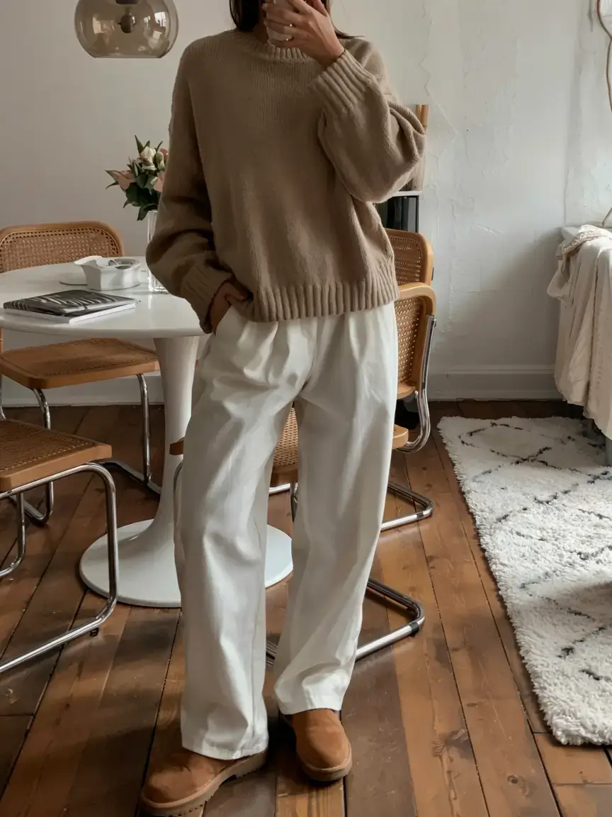 Ugg outfit ideas 2026 Soft Structure and Minimal Home Comfort