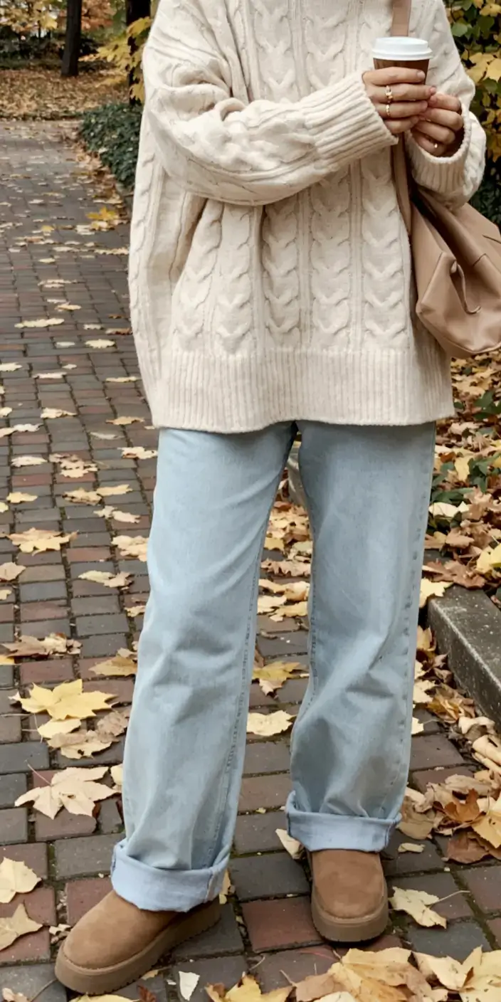 Ugg outfit ideas 2026 Knitted Warmth and Weekend Calm