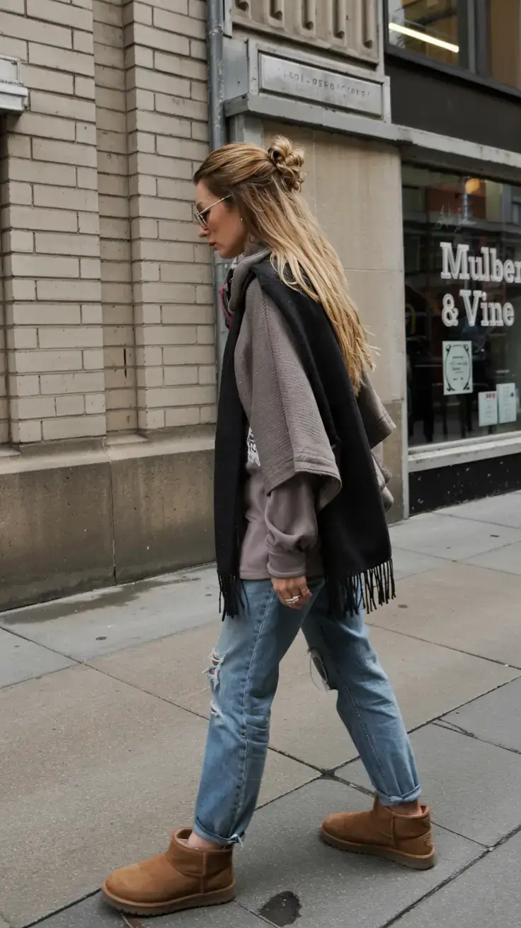 Ugg outfit ideas 2026 Downtown Layers and Effortless Cool