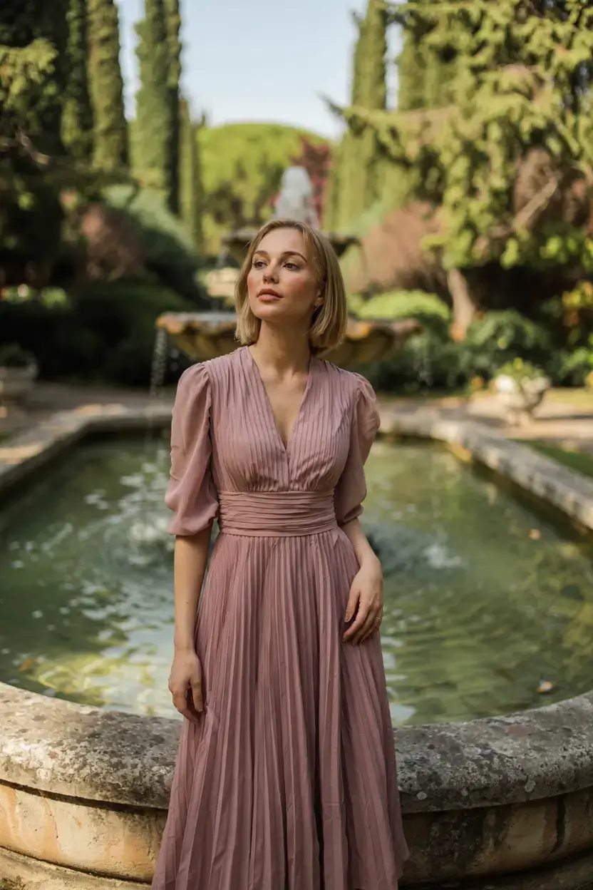 Wedding guest outfit ideas 2026 Blossom Dust Elegance