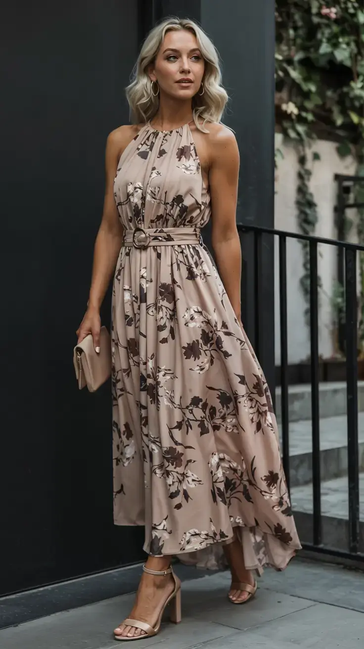 Wedding guest outfit ideas 2026 Neutral Florals Reimagined