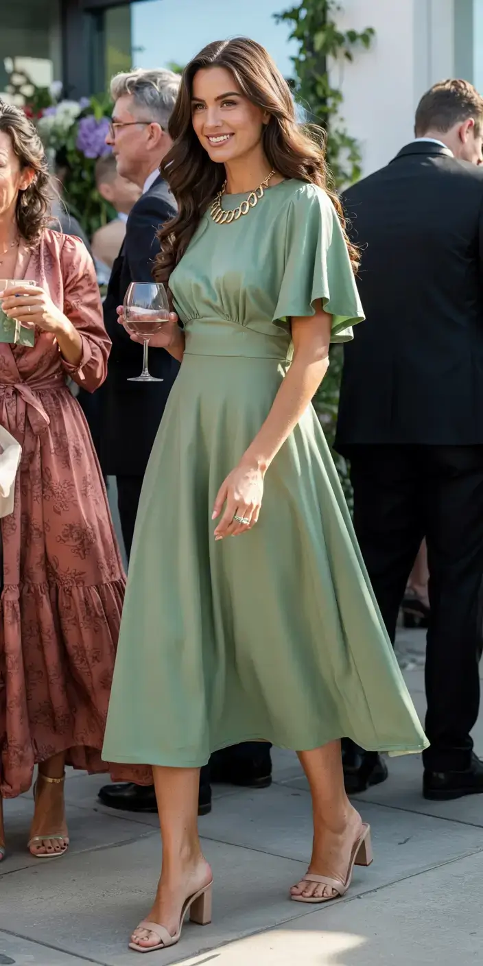 Wedding guest outfit ideas 2026 Sage Serenity