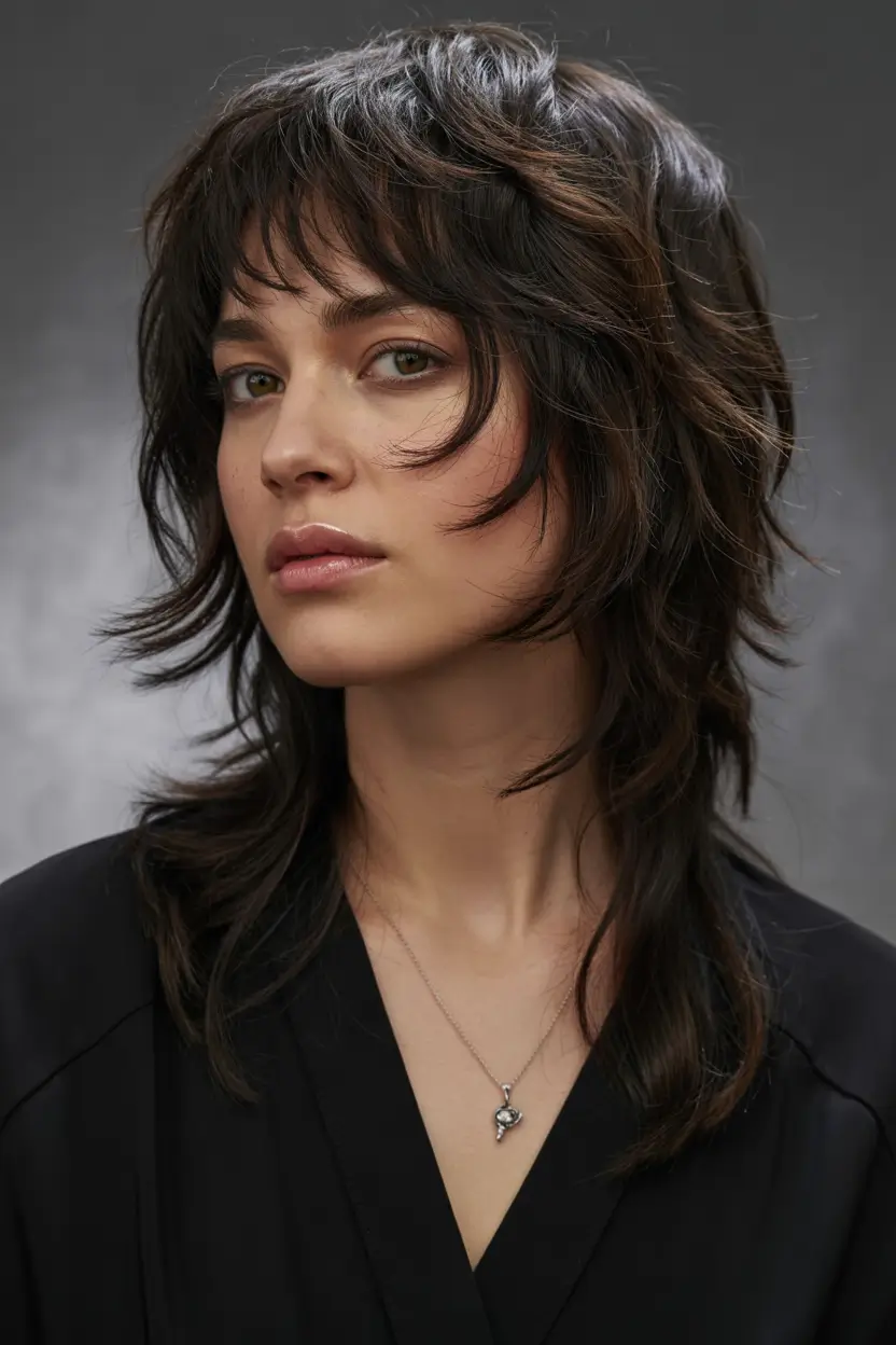 wolf haircut ideas 2026 Modern Muse Layered Shag