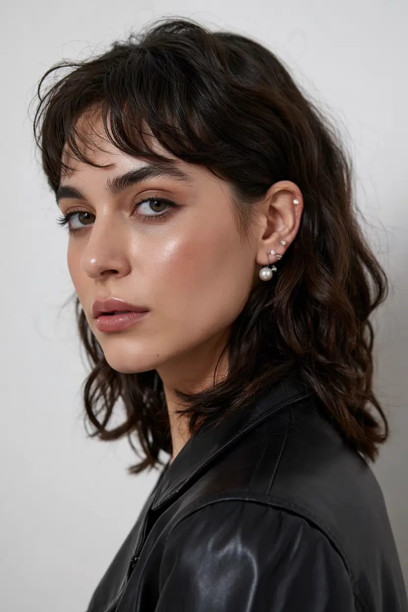 wolf haircut ideas 2026 Wet Shag Revival