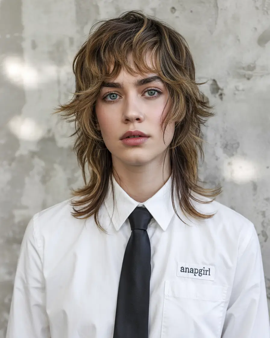 wolf haircut ideas 2026 Textured Wolf with Razor Detailing