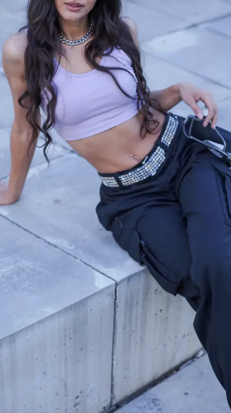 y2k outfits ideas 2026 Lavender Streetlight Glam