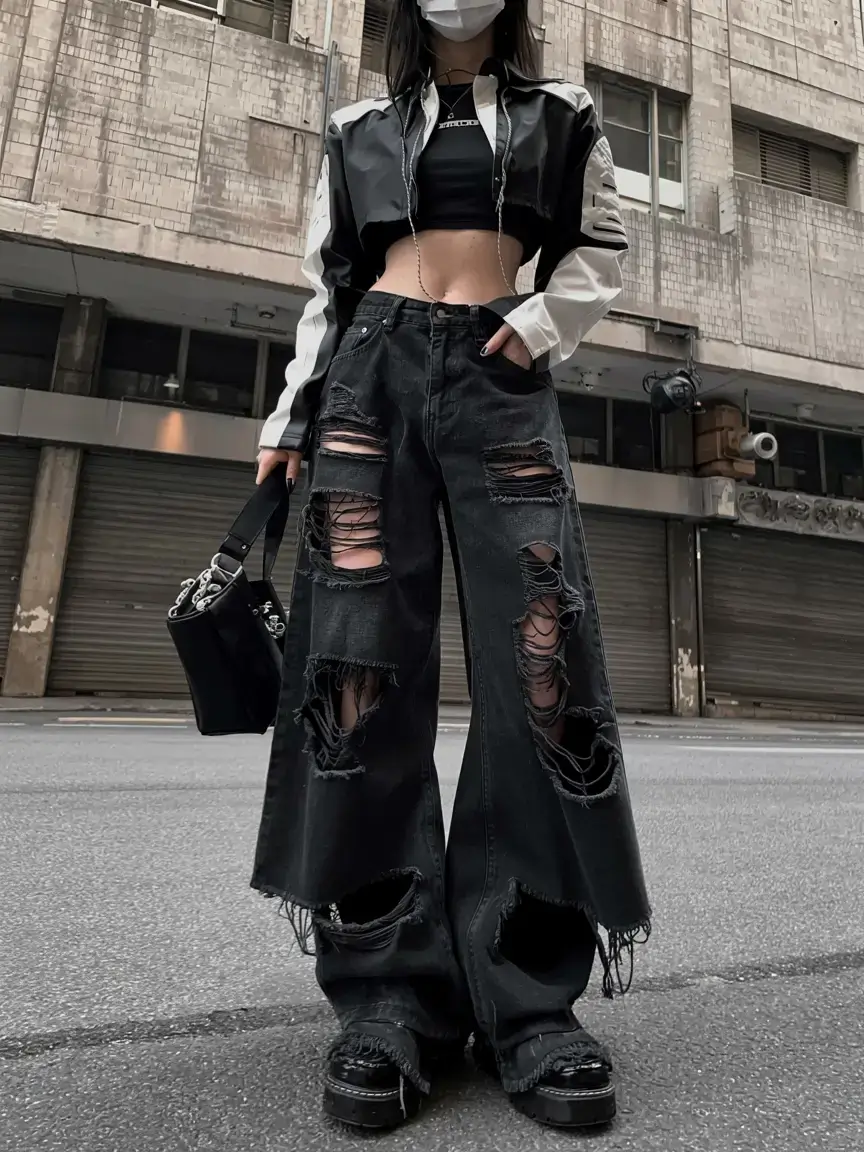 y2k outfits ideas 2026 Urban Noir