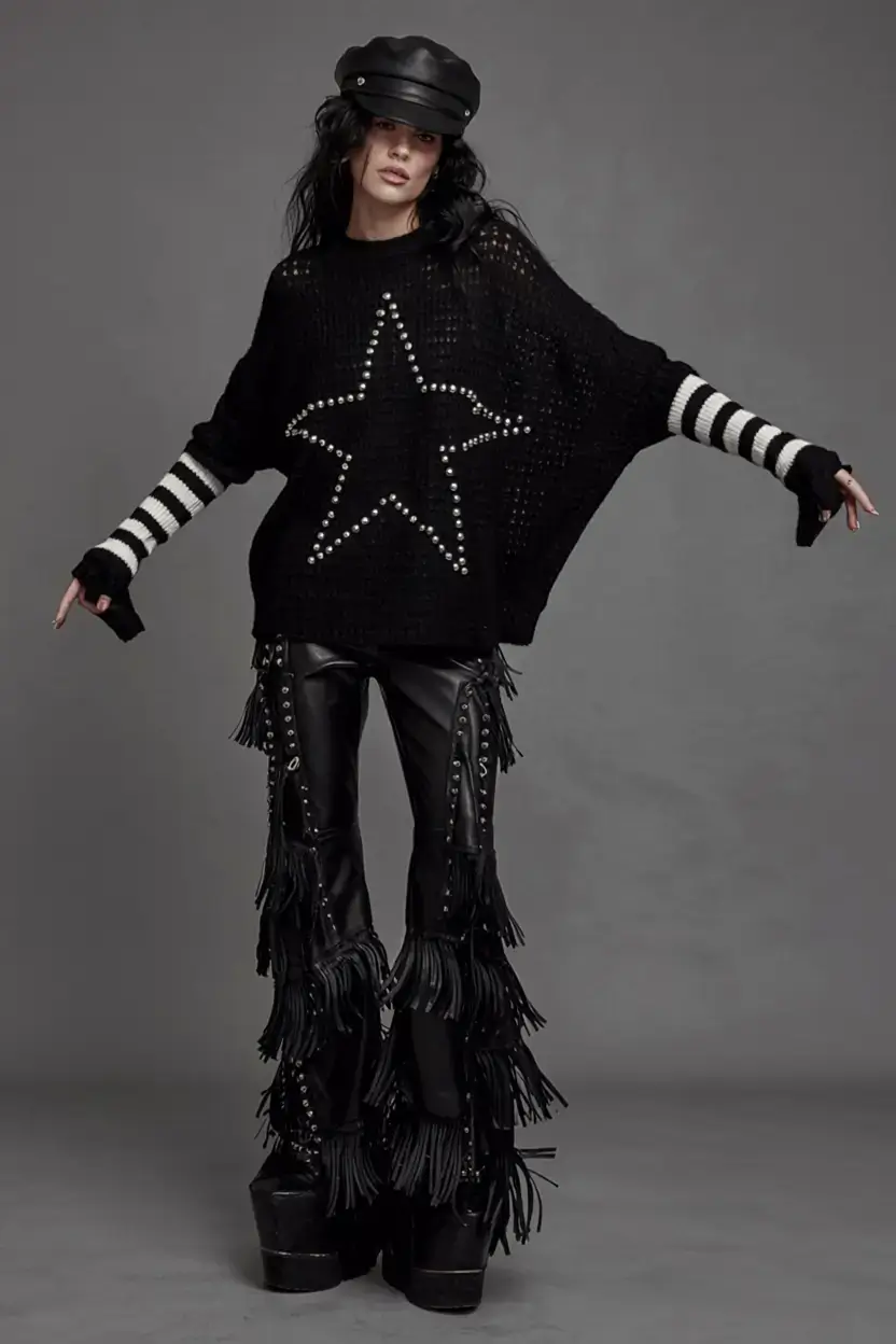 y2k outfits ideas 2026 Rockstar Revival