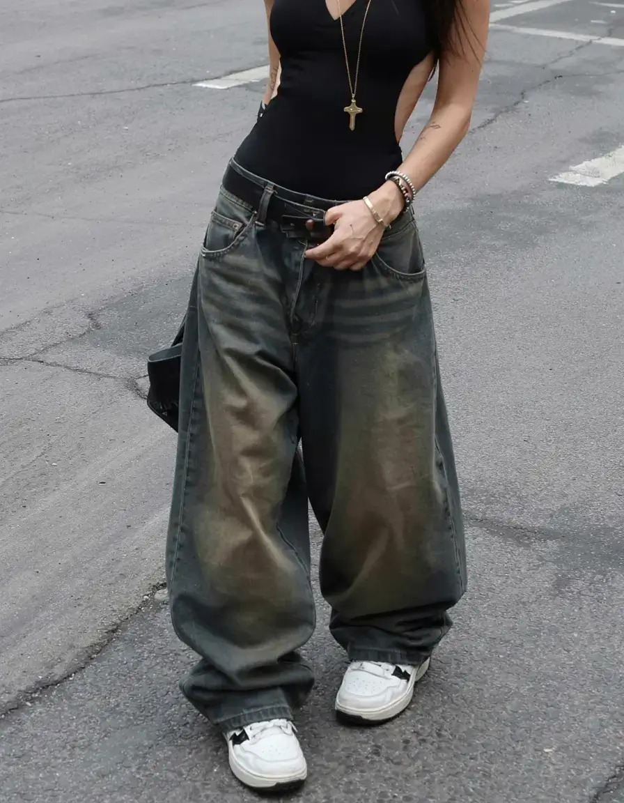 y2k outfits ideas 2026 Baggy Jean Confidence