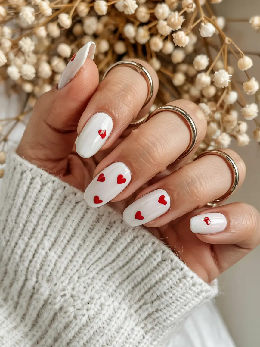 almond nails 2026 Sweetheart Minimalism