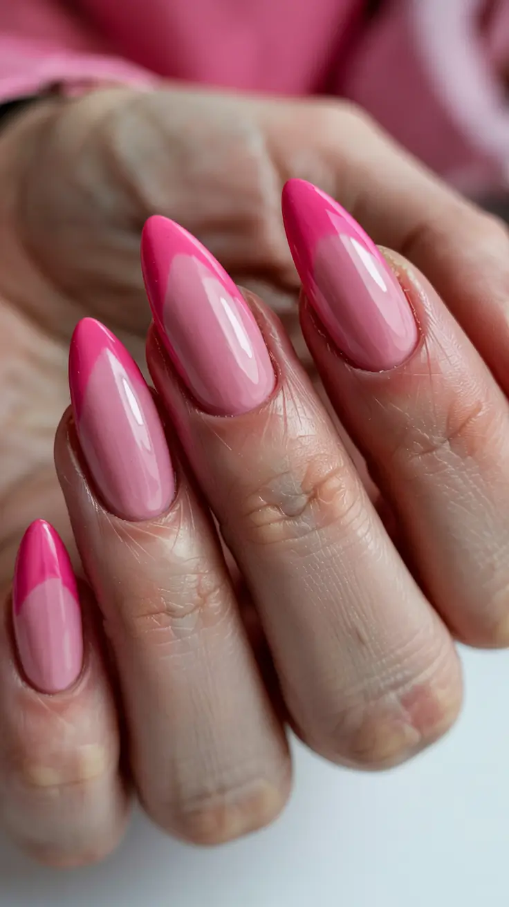 birthday nails 2026+Pink Pop French