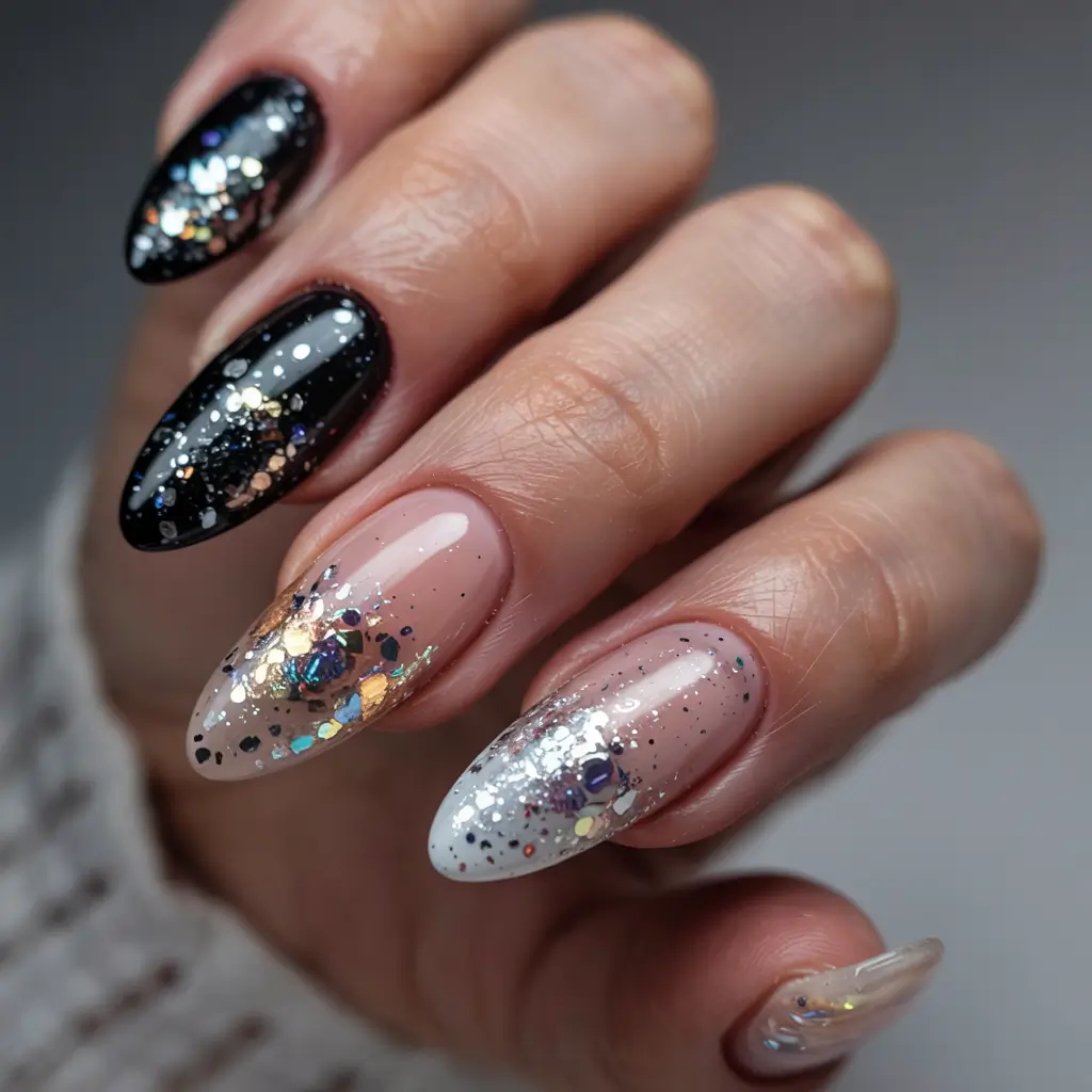 birthday nails 2026+Cosmic Confetti Nails