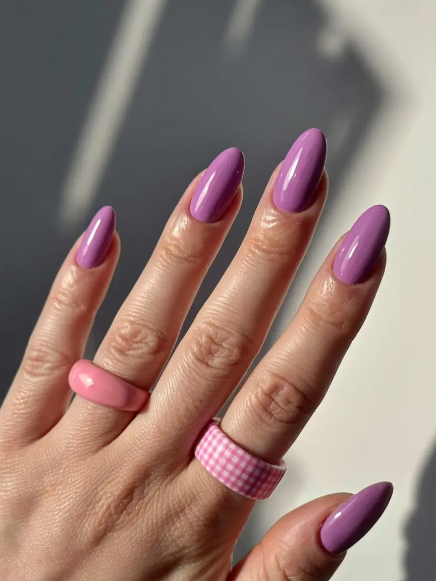 birthday nails 2026+Vibrant Lilac Pop