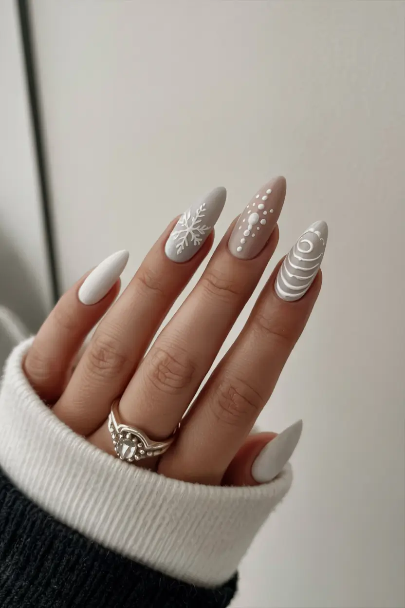 birthday nails 2026+Snowy Birthday Sweater Vibes