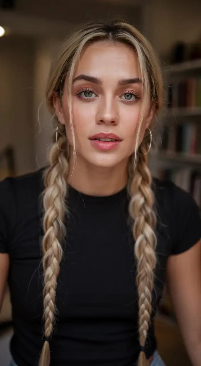 braids hairstyle ideas 2026+Beachy Braids with Soft Face Framing