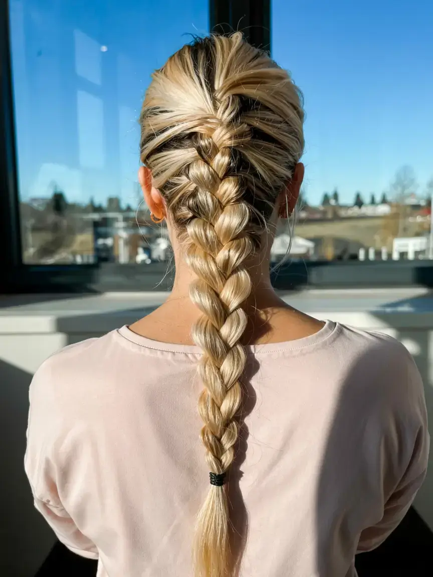 braids hairstyle ideas 2026+Golden-Hour Dutch Braid with Natural Lift