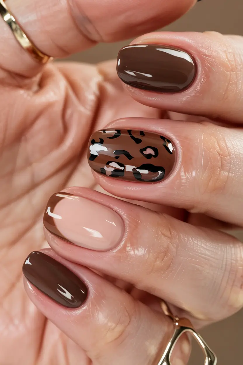 brown nails 2026 Wild Side in a Soft Jungle