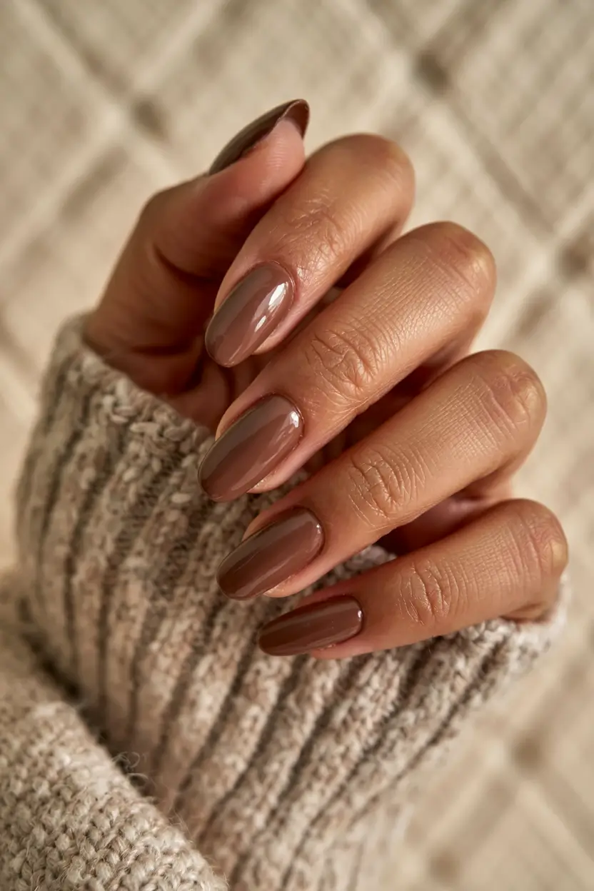 brown nails 2026 Toffee Glaze for Everyday Glam