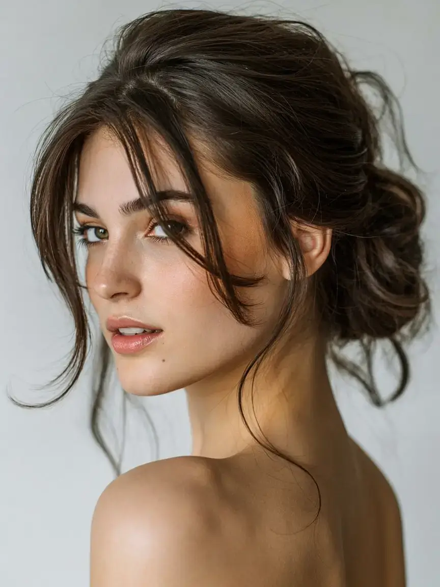 buns hairstyle ideas 2026 Softly Undone Volume Bun