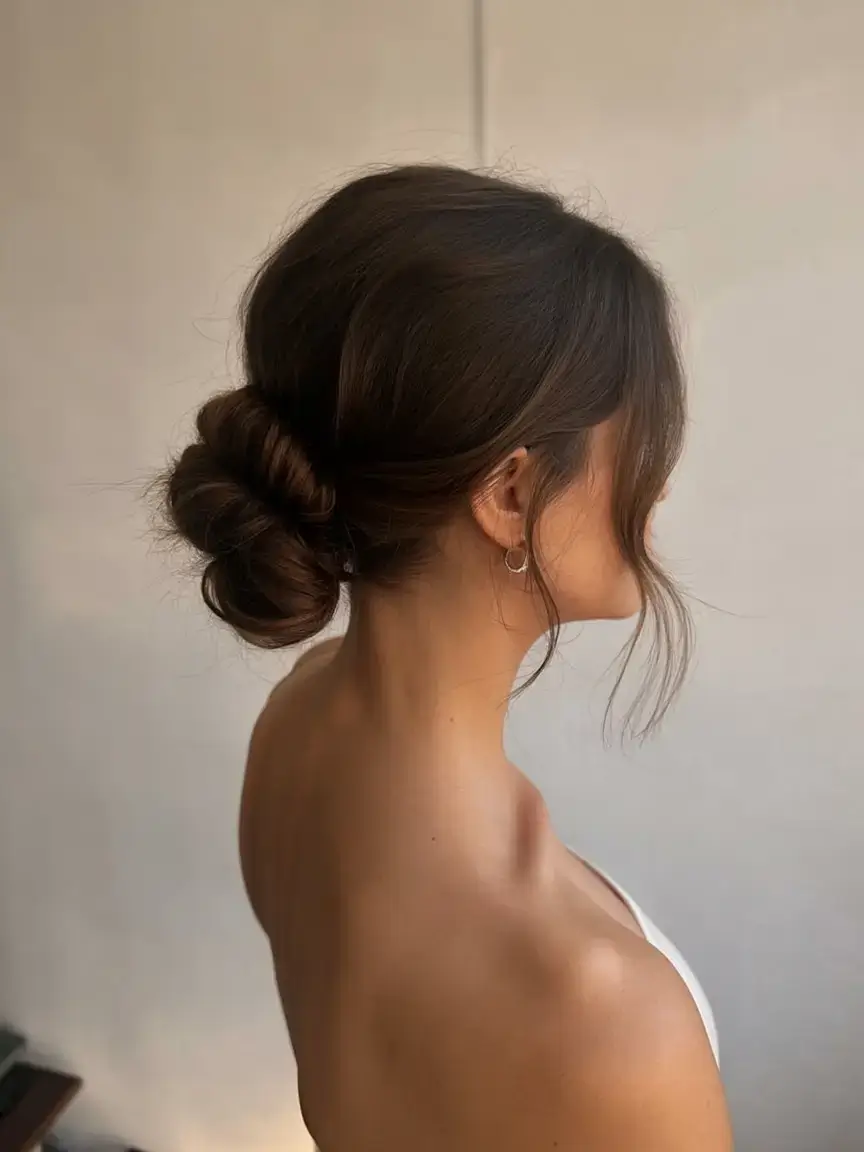 buns hairstyle ideas 2026 The Low-Twisted Romantic