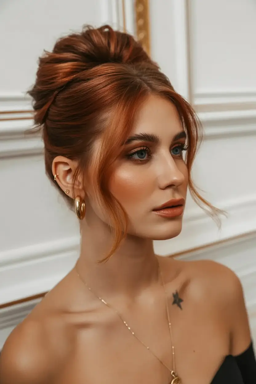 buns hairstyle ideas 2026 Retro Muse Volume Bun