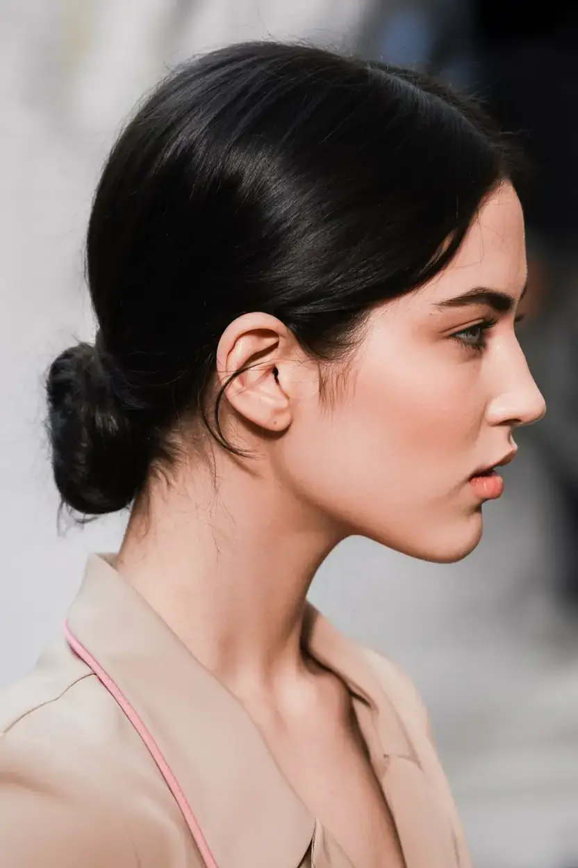 buns hairstyle ideas 2026 The Ultra-Polished Minimalist Bun