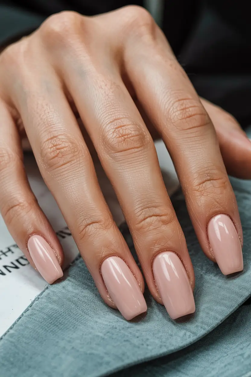 coffin nails 2026 Glossed Nude Blush