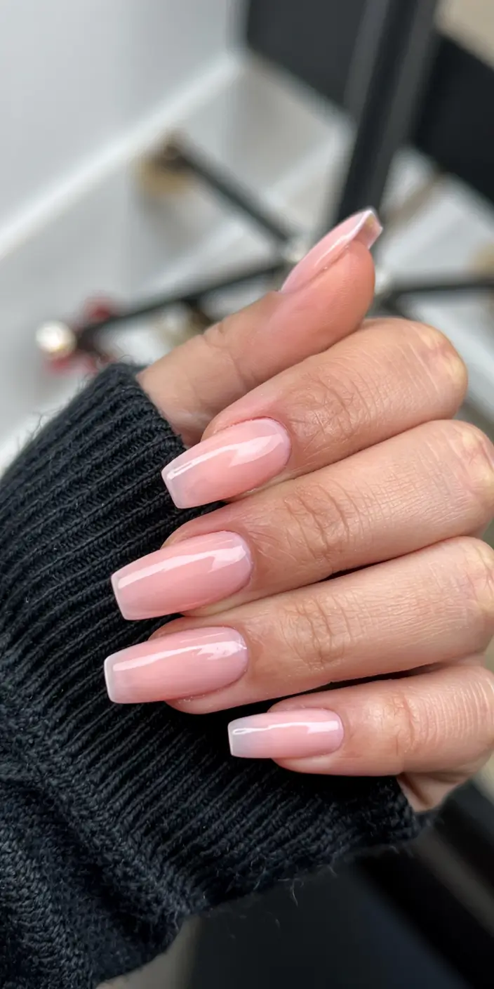 coffin nails 2026 Pink Milk Shine