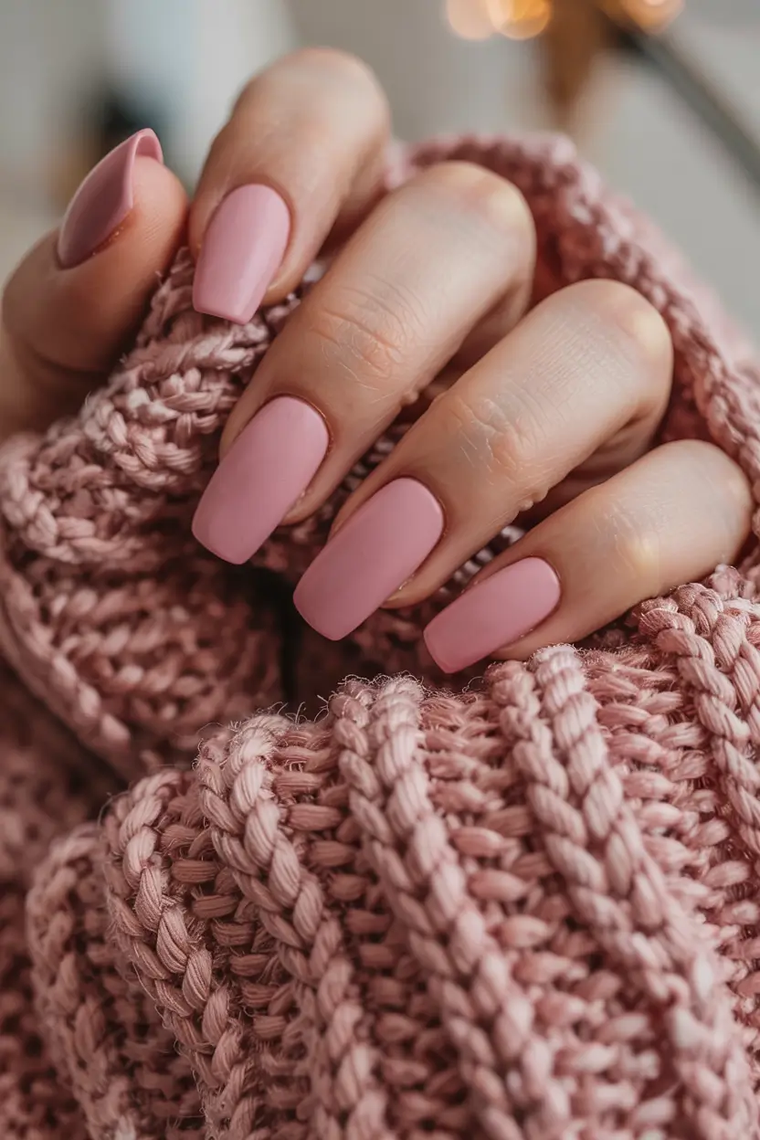 coffin nails 2026 Dusty Rose Matte Luxe
