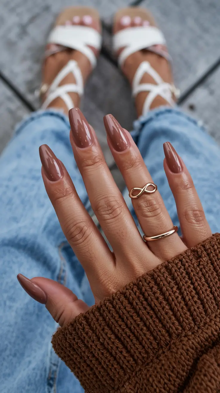 coffin nails 2026 Spiced Mocha Shine