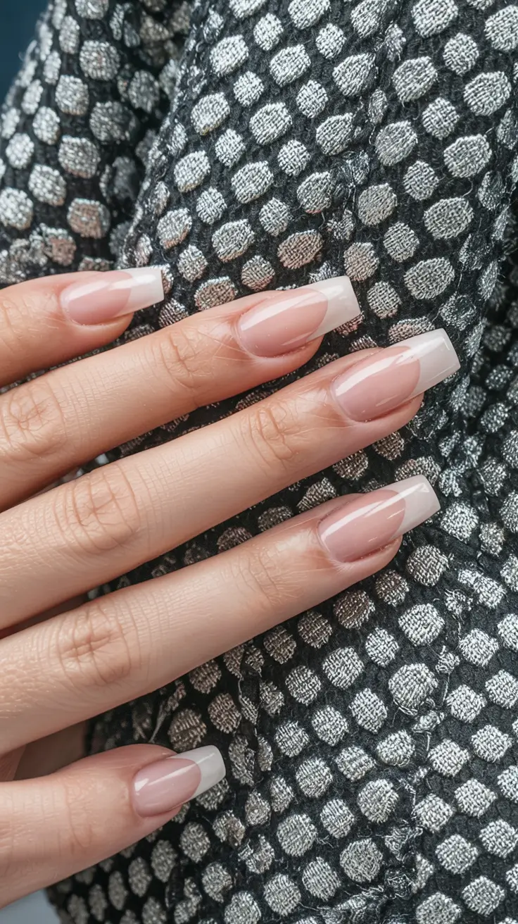 coffin nails 2026 Soft Square French Fade