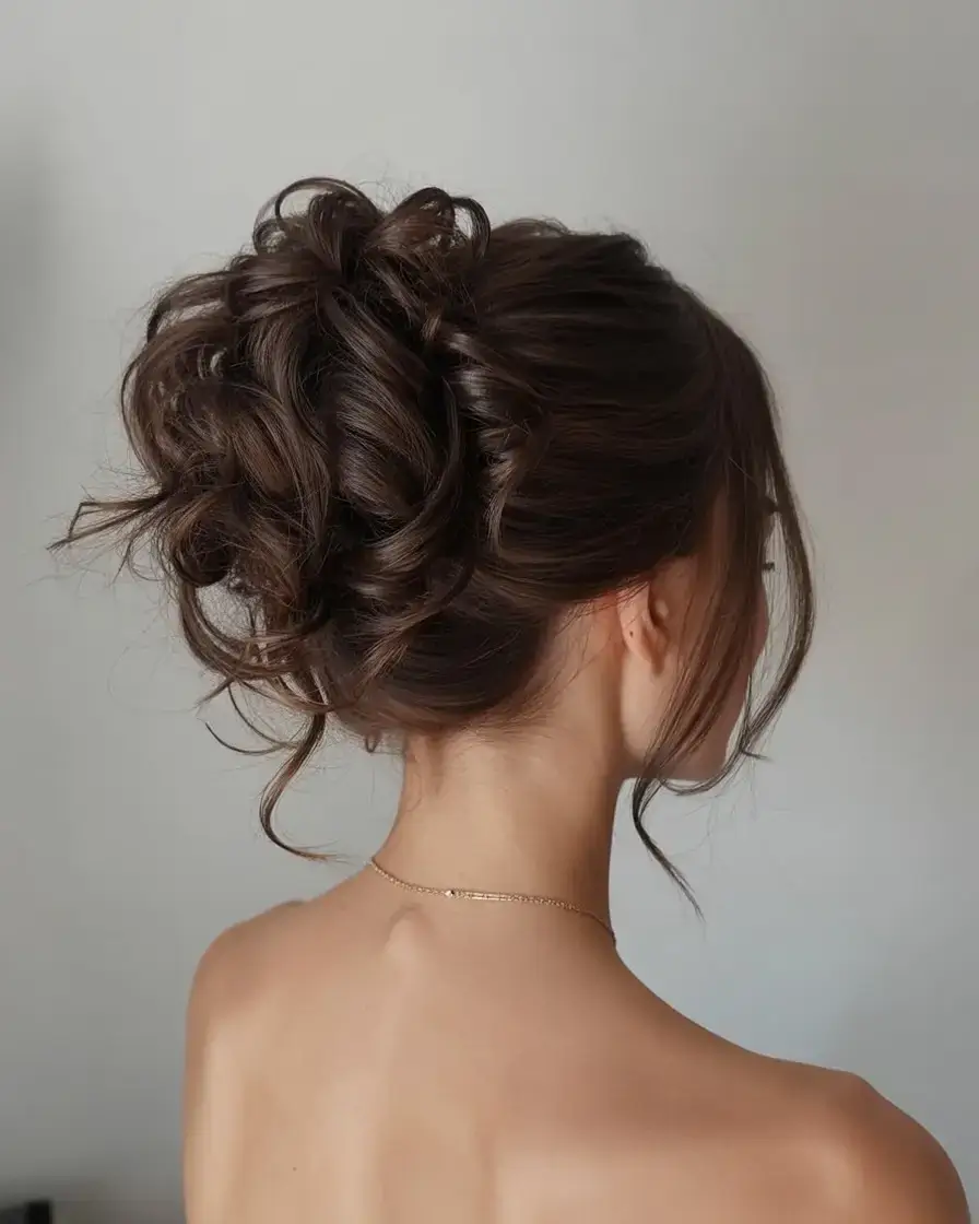cute hairstyle ideas 2026+Romantic Curled Updo