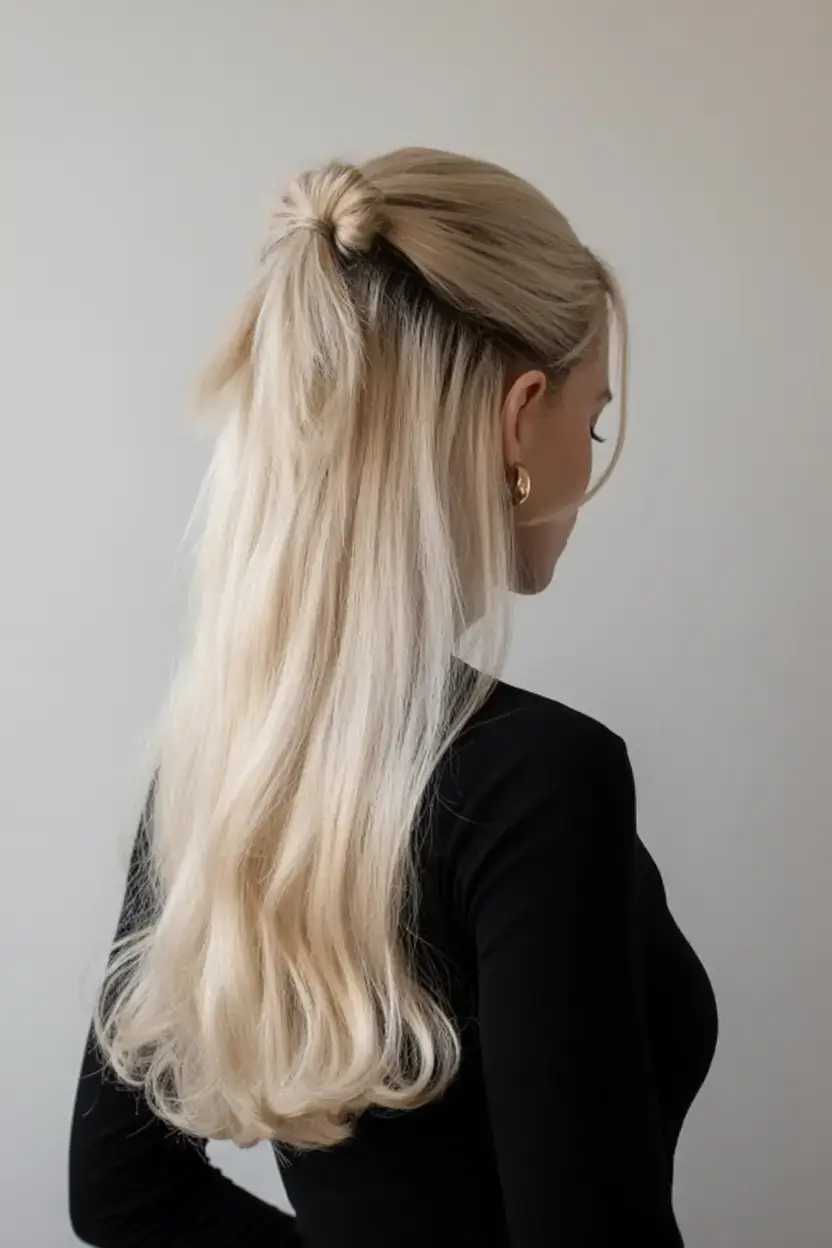 cute hairstyle ideas 2026+Modern Barbie Half-Updo