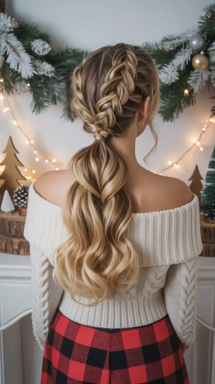 cute hairstyle ideas 2026+Twisted Braids & Holiday Curls