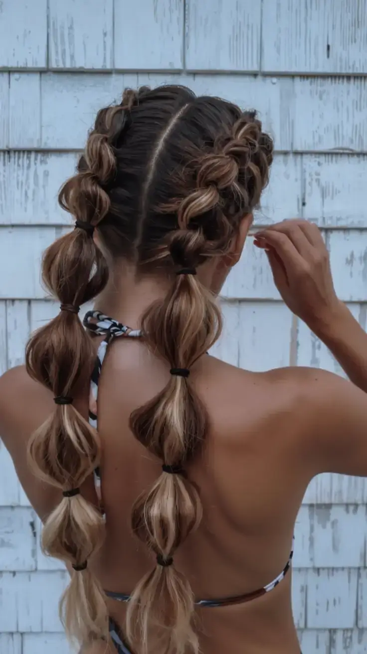 cute hairstyle ideas 2026+Festival Braids & Bubble Ponytails