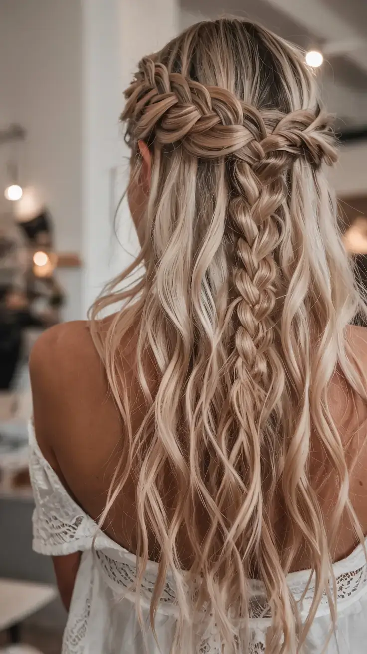 cute hairstyle ideas 2026+Crowned with Braids