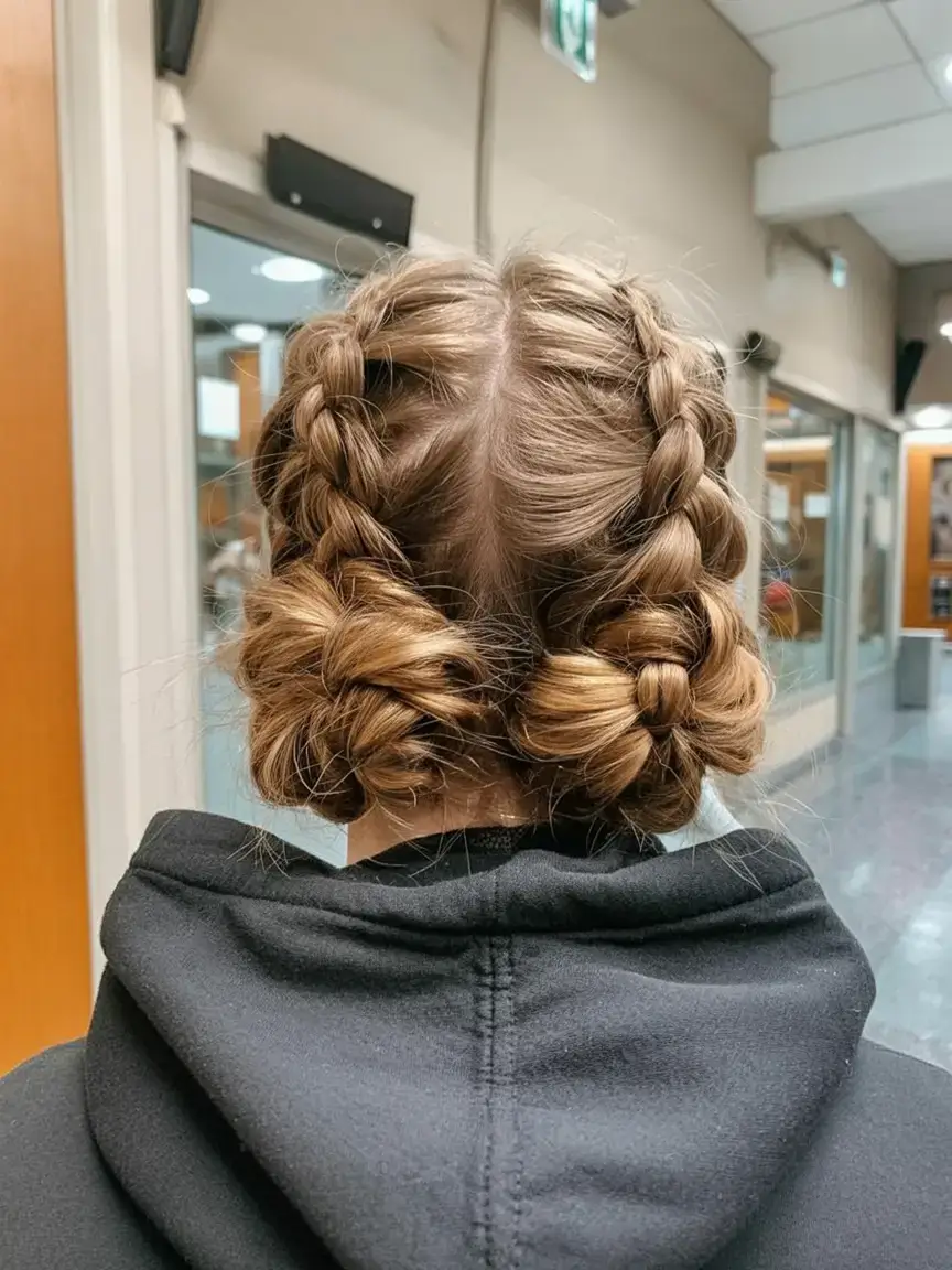 cute hairstyle ideas 2026+Double Dutch Buns