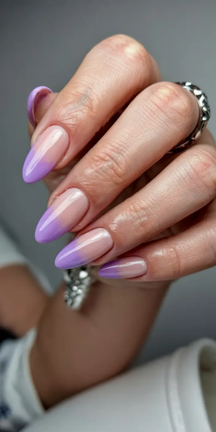 cute nails 2026 Pastel Lavender Fade