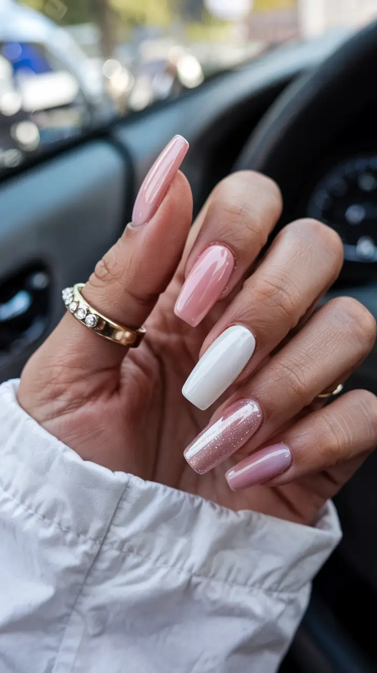 cute nails 2026 Cotton Candy Neutrals With a Twist