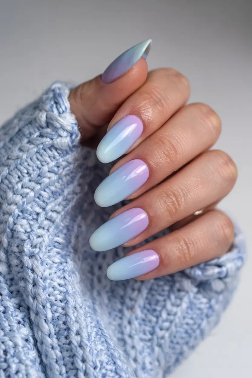 cute nails 2026 Frozen Sherbet Gradient