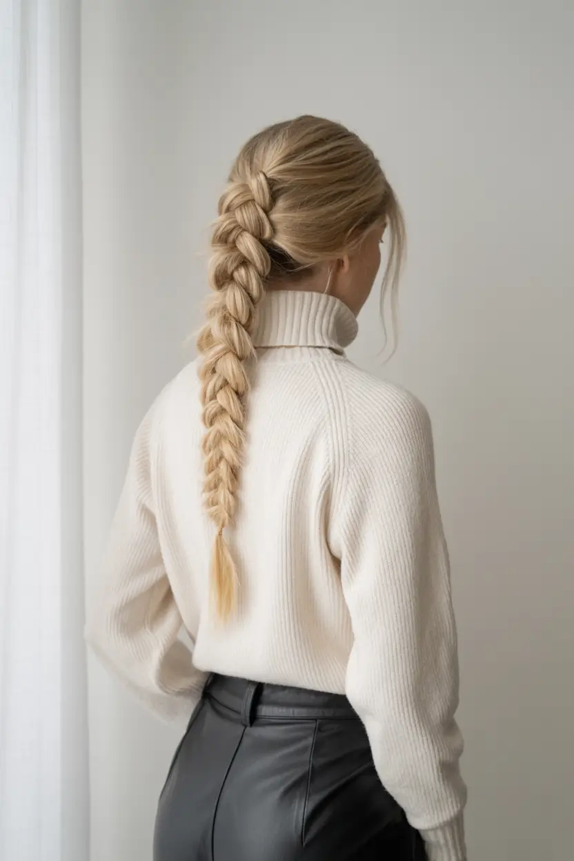 easy hairstyle ideas 2026+Classic French Braid, Updated with Polish