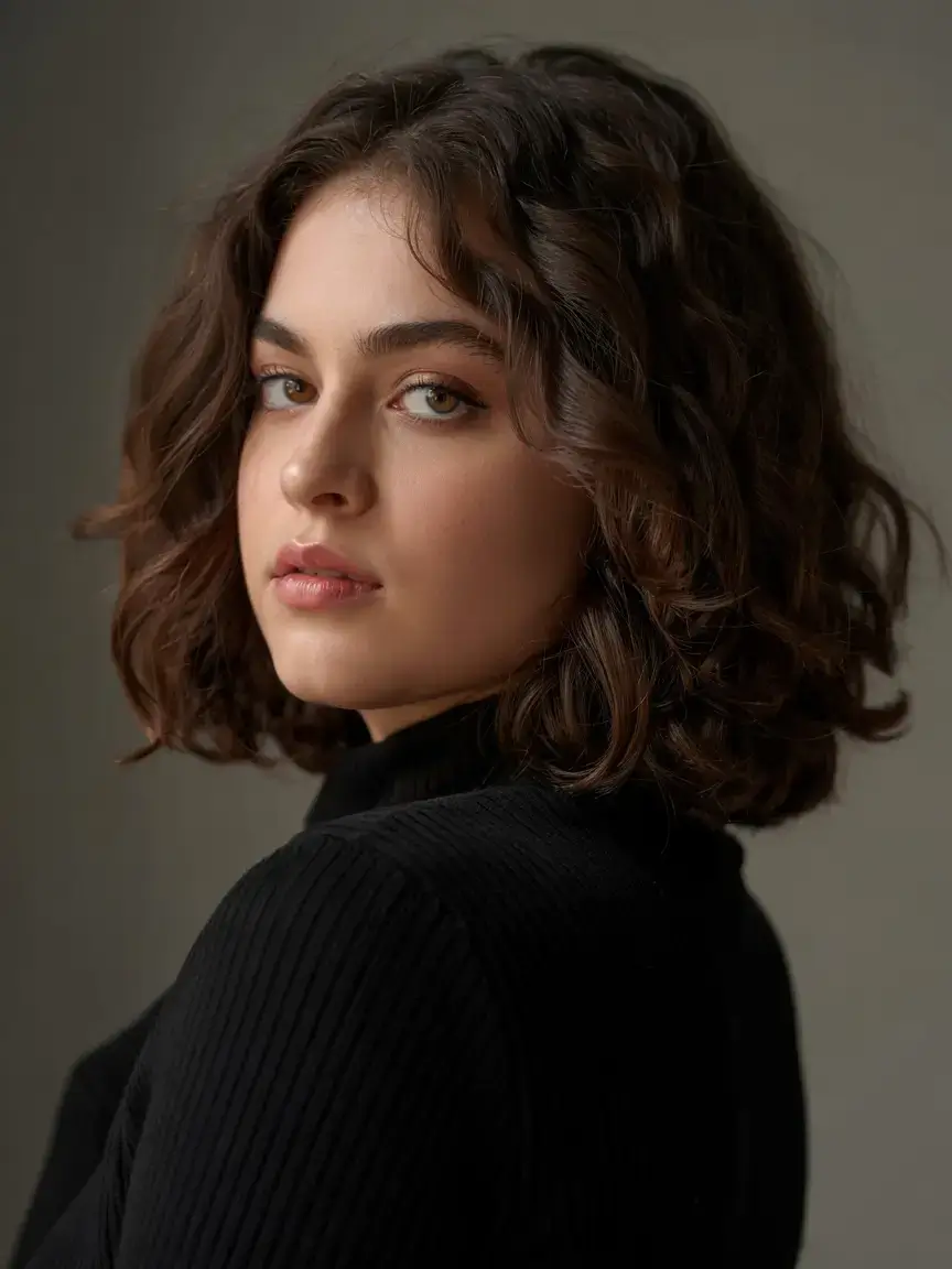 Fat Face Haircuts ideas 2026+Natural Texture Bob with Subtle Body