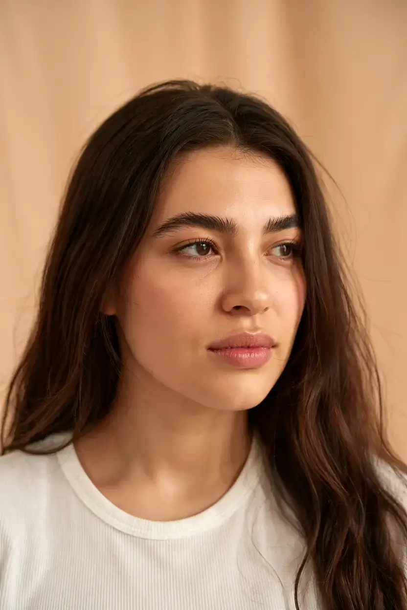 Fat Face Haircuts ideas 2026+Center-Parted Length with Natural Movement