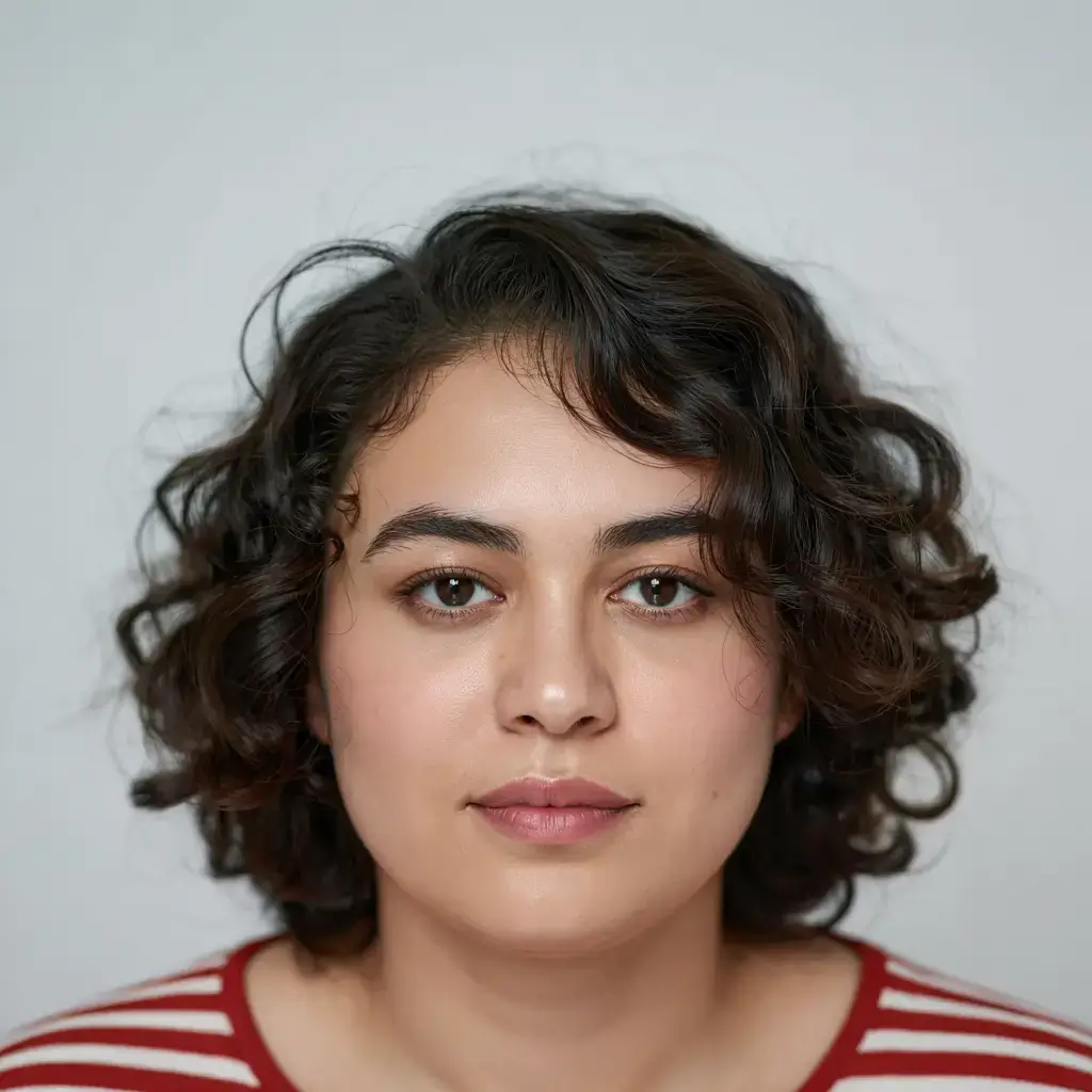 Fat Face Haircuts ideas 2026+Short Round Curls with Soft Volume