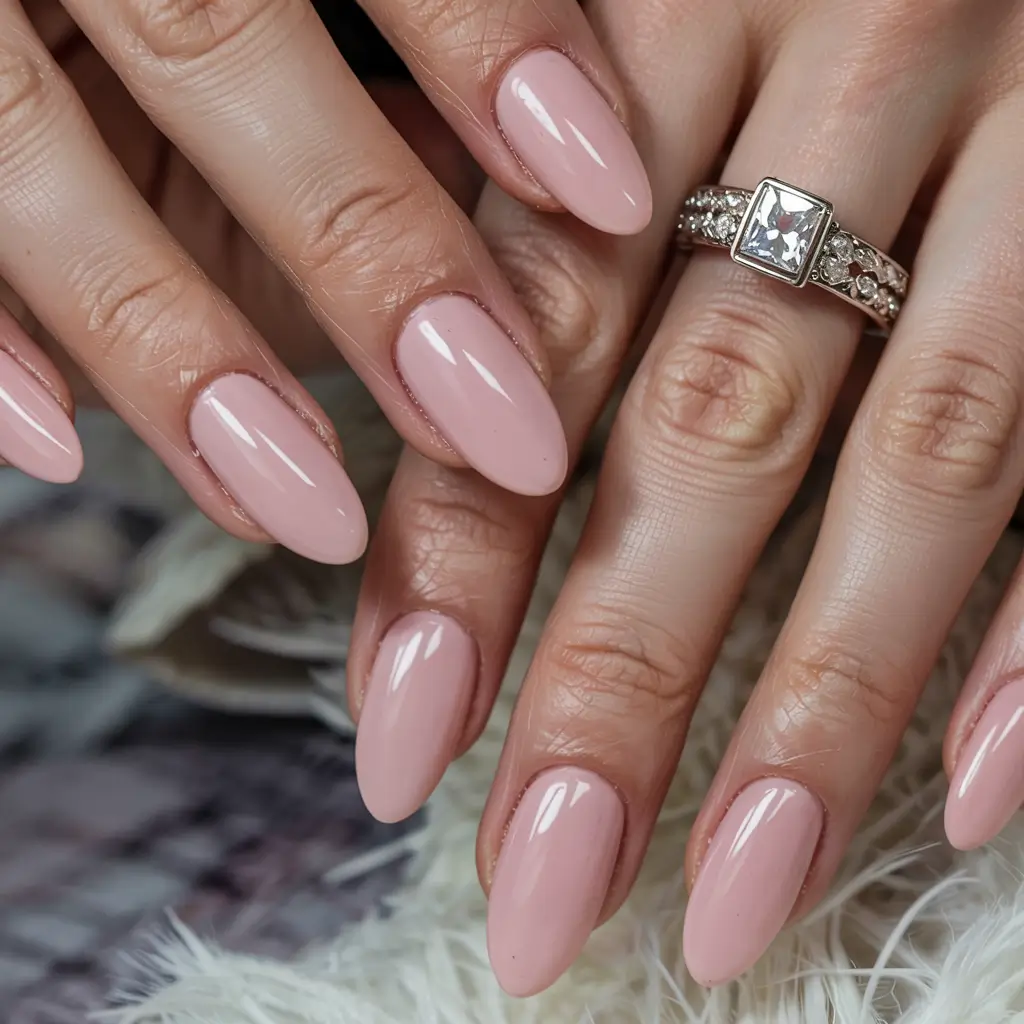 gel nails 2026 Soft Neutral Gloss