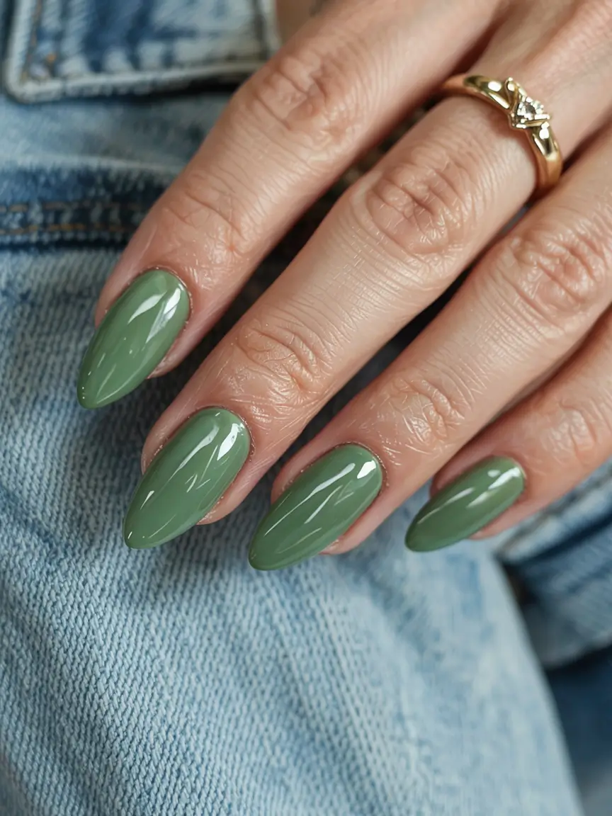 green nails 2026 Sage in the City