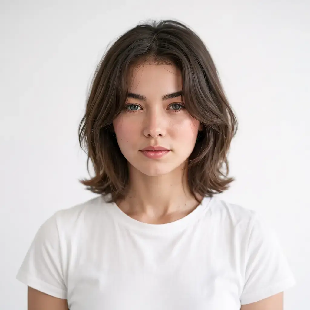 Haircuts for Chubby Faces ideas 2026+Subtle French Layers with Soft Volume